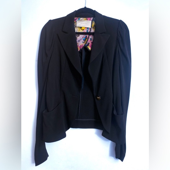 ✨ ANTHROPOLOGIE black blazer (Leifsdottir brand) - Picture 2 of 7
